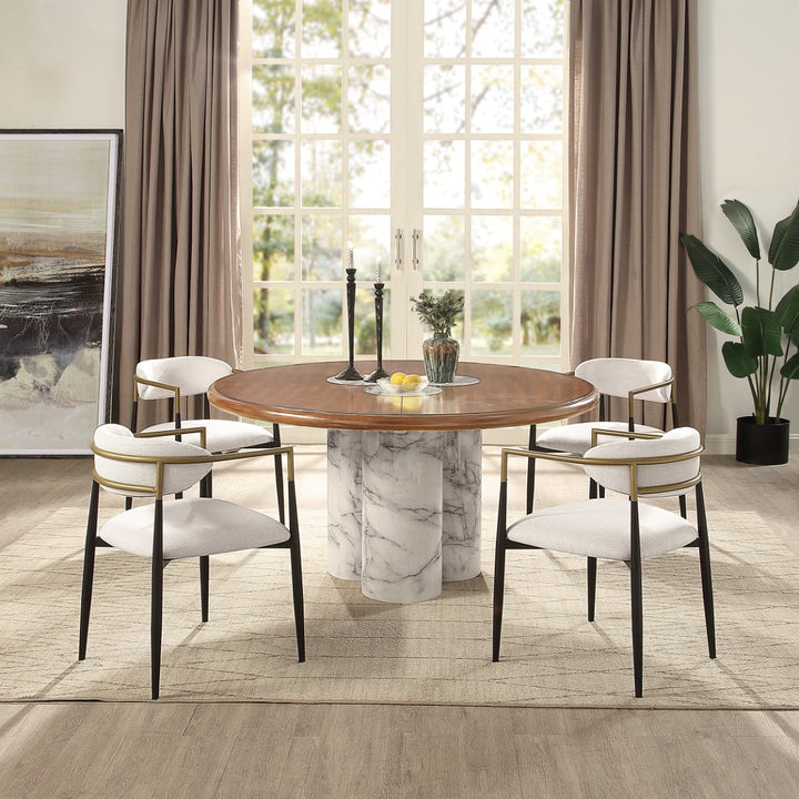 ACME Furniture Harvey Round Dining Table  DN06135