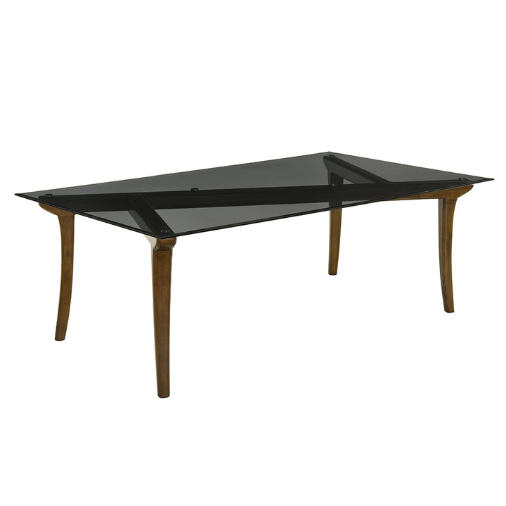Danzel Dining Table with Glasss Top