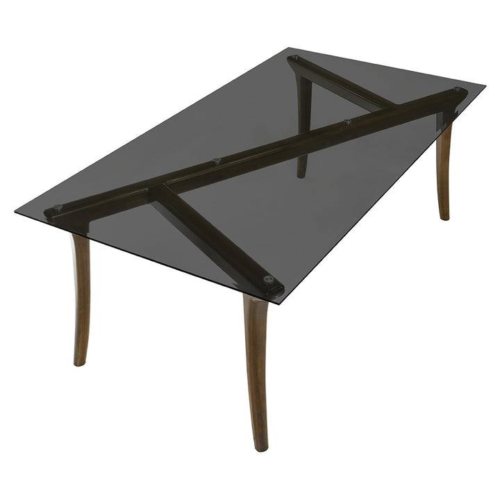 Danzel Dining Table with Glasss Top