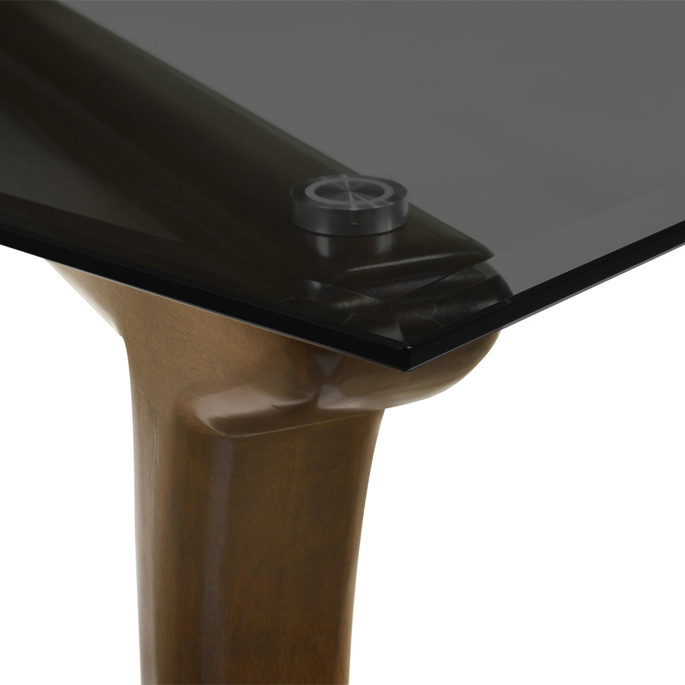 Danzel Dining Table with Glasss Top