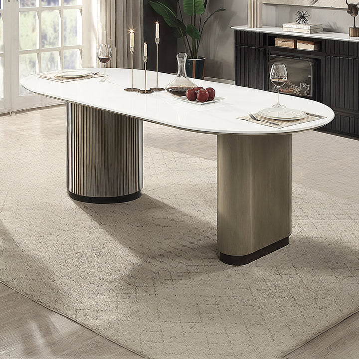 Clayten Dining Table with Engineered Top