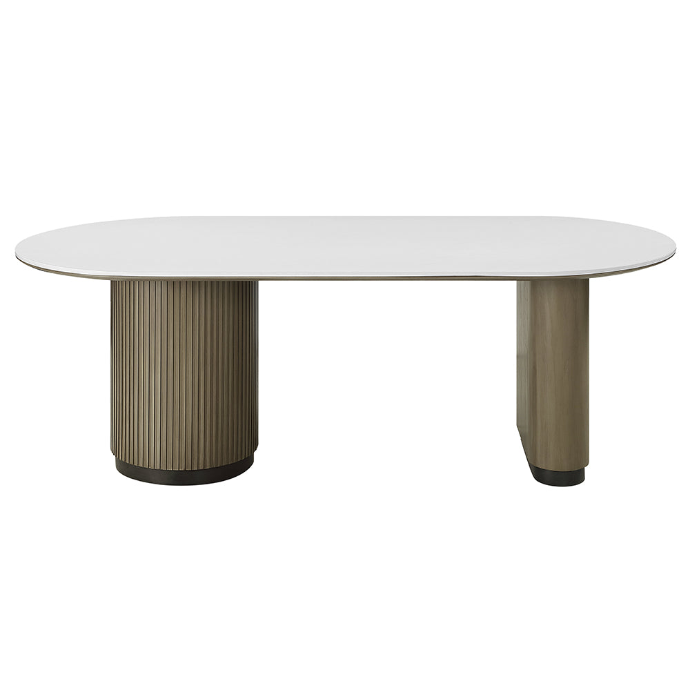 Clayten Dining Table with Engineered Top