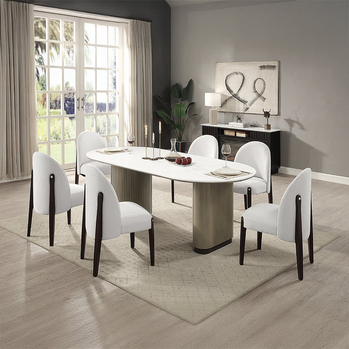 Clayten Dining Table with Engineered Top