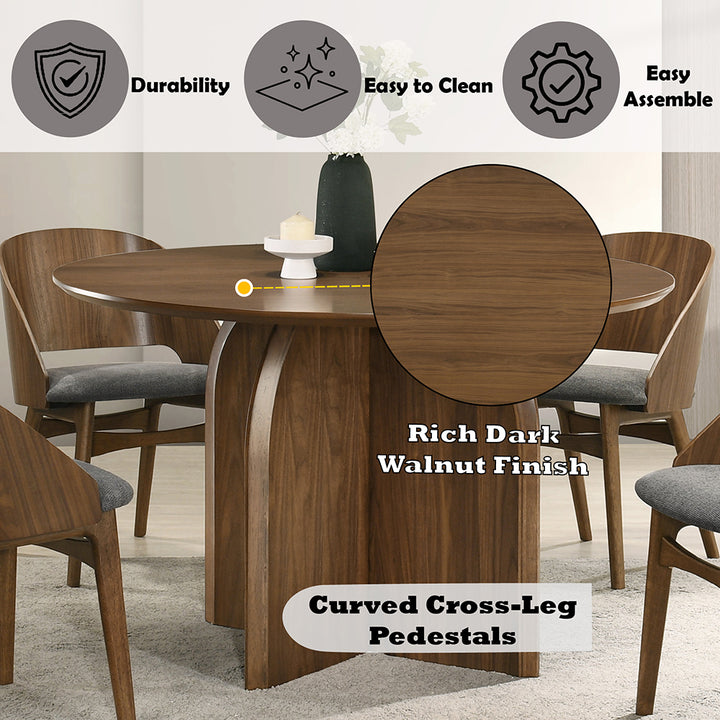 Delmon Round Dining Table 