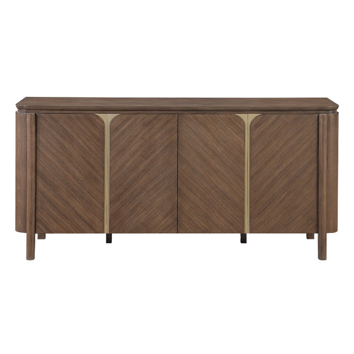 Ouida Server - Brown &amp; Gold
