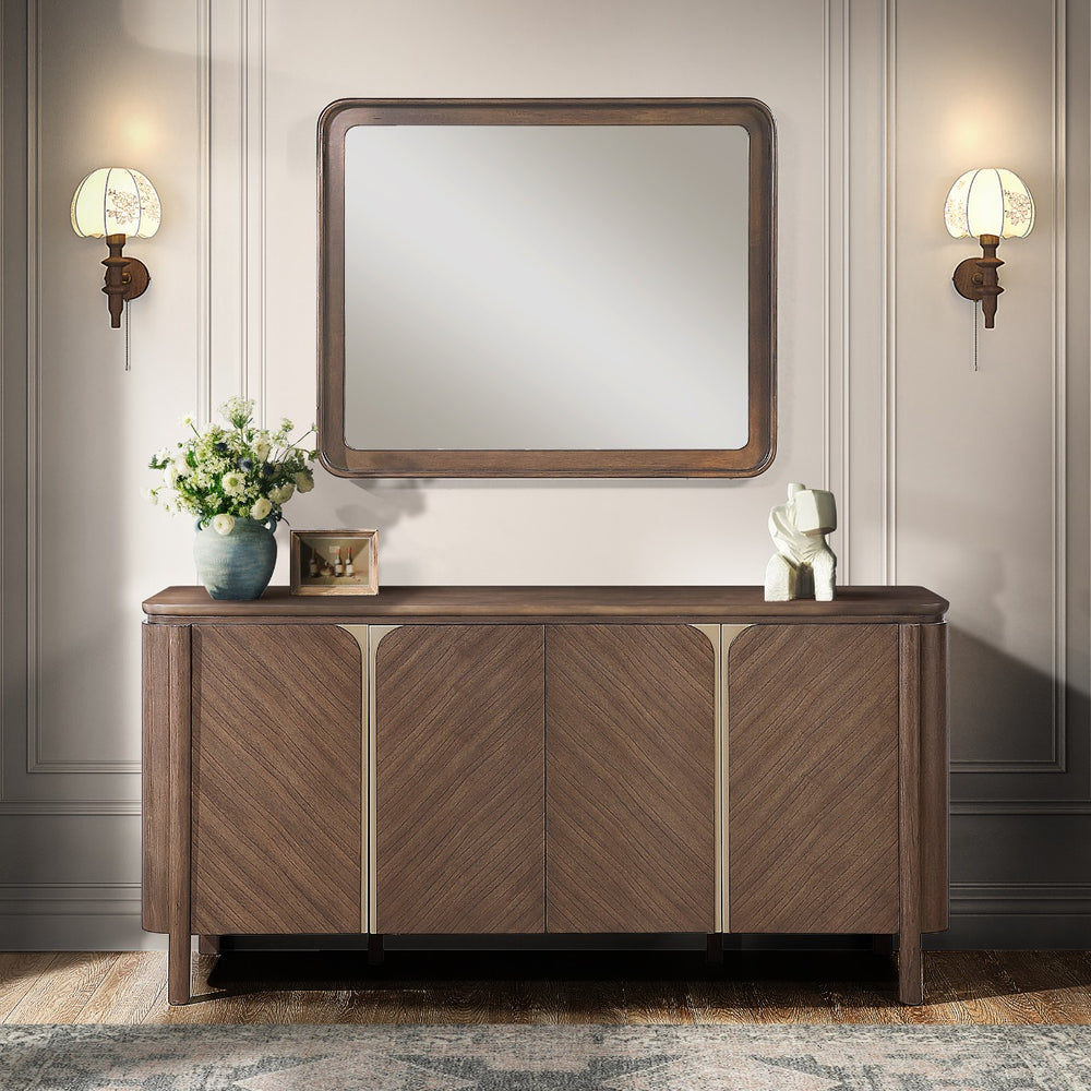 Ouida Server - Brown & Gold