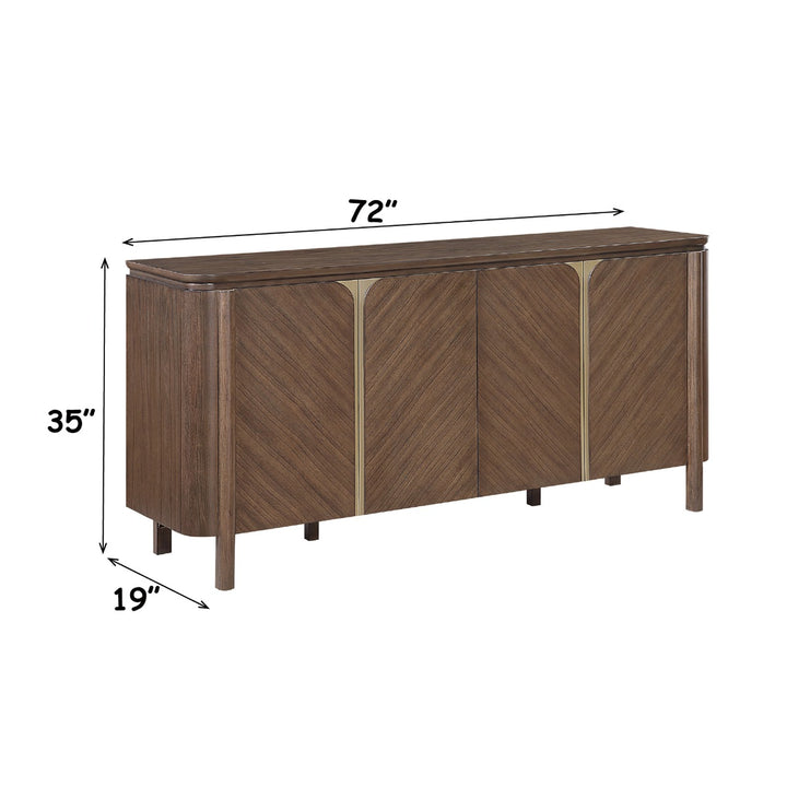 Ouida Server - Brown &amp; Gold