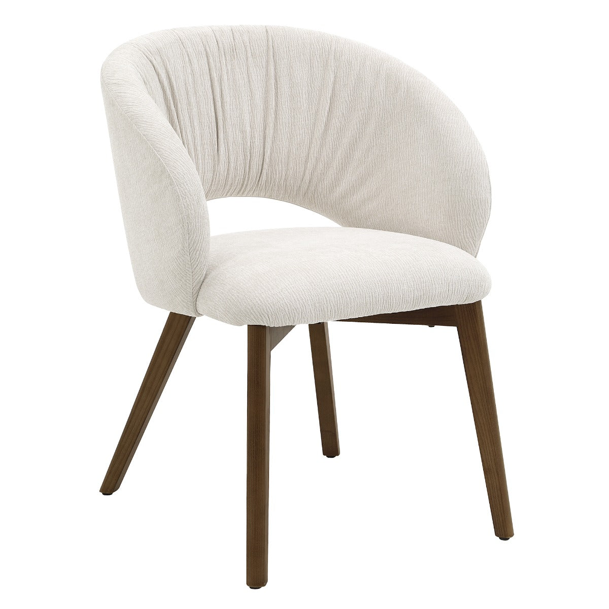 Eada Arm Chair (Set of 2) - Beige Chenille