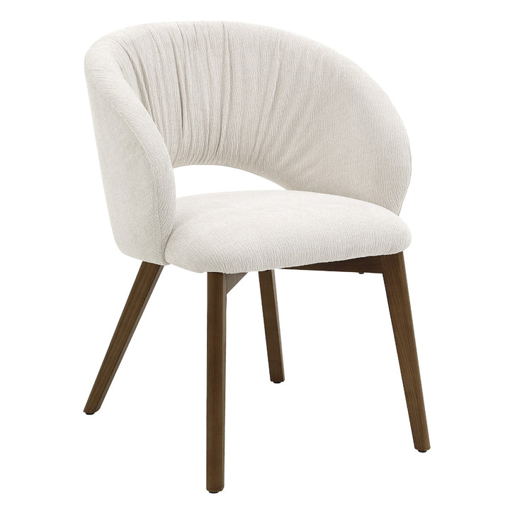 Eada Arm Chair (Set of 2) - Beige Chenille