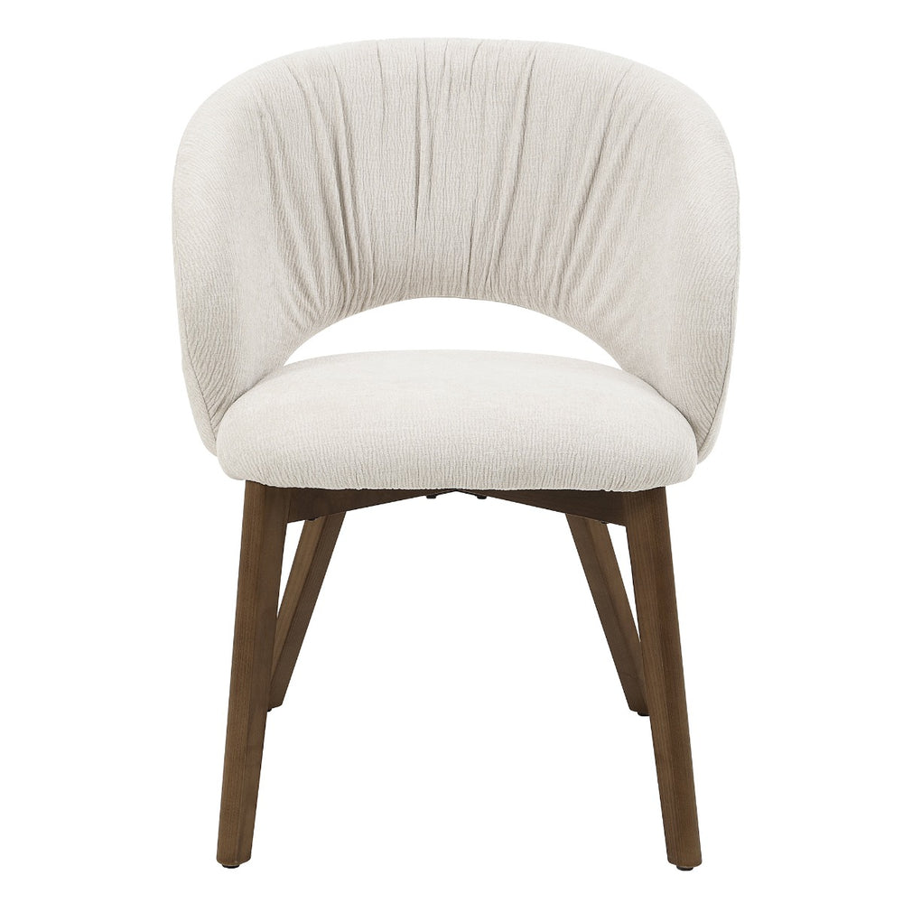 Eada Arm Chair (Set of 2) - Beige Chenille