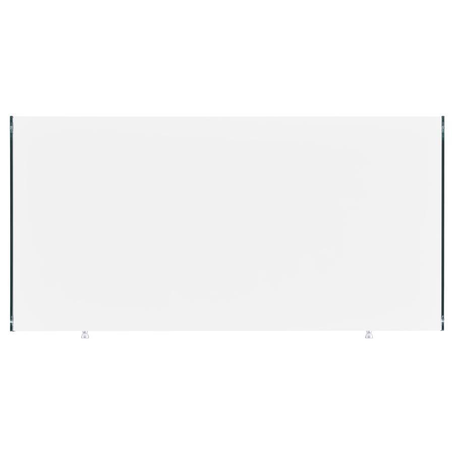 Dobrev - 2 - Drawer Writing Desk - White High Gloss Writing Desk modern furniture Contempo Furniture