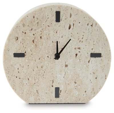Donfordson Table Clock (Set of 2) - Beige Tabletop Clocks modern furniture Contempo Furniture
