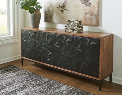 Dorannby Accent Cabinet - Black Accent Cabinet modern furniture Contempo Furniture