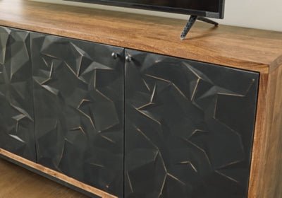 Dorannby Accent Cabinet - Black Accent Cabinet modern furniture Contempo Furniture