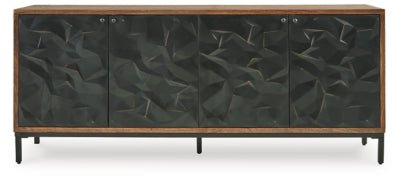 Dorannby Accent Cabinet - Black Accent Cabinet modern furniture Contempo Furniture
