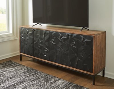 Dorannby Accent Cabinet - Black Accent Cabinet modern furniture Contempo Furniture