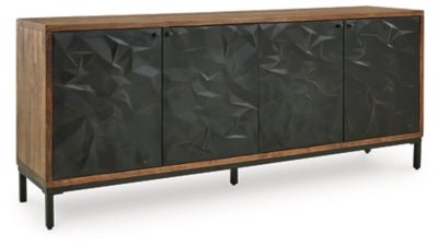 Dorannby Accent Cabinet - Black Accent Cabinet modern furniture Contempo Furniture