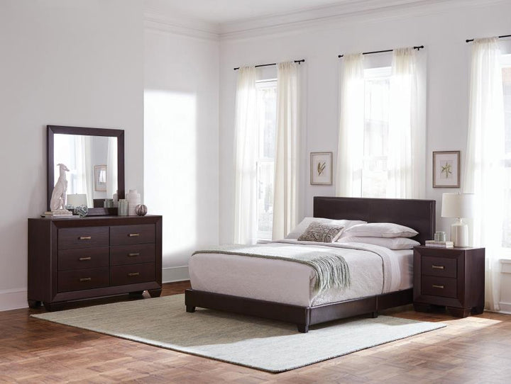 Dorian - 4 Piece Twin Bedroom Set - Dark Cocoa 4 - Piece Bedroom Set modern furniture Contempo Furniture