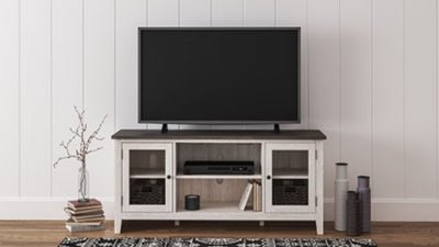 Dorrinson 60" TV Stand - White TV Stand modern furniture Contempo Furniture