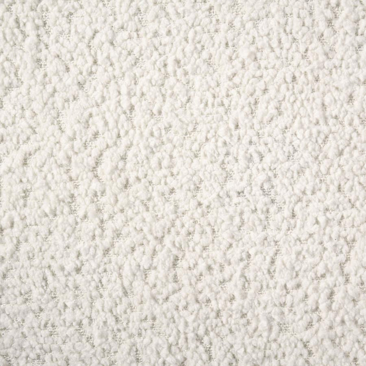 Dorset - Fabric Upholstered Round Track Arm Accent Chair - White Arm Chair modern furniture Contempo Furniture