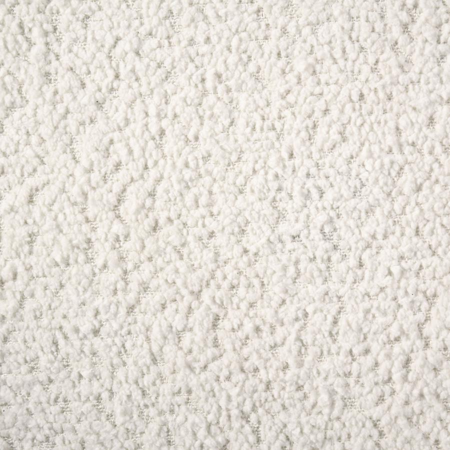 Dorset - Fabric Upholstered Round Track Arm Sofa - White Stationary Sofa modern furniture Contempo Furniture