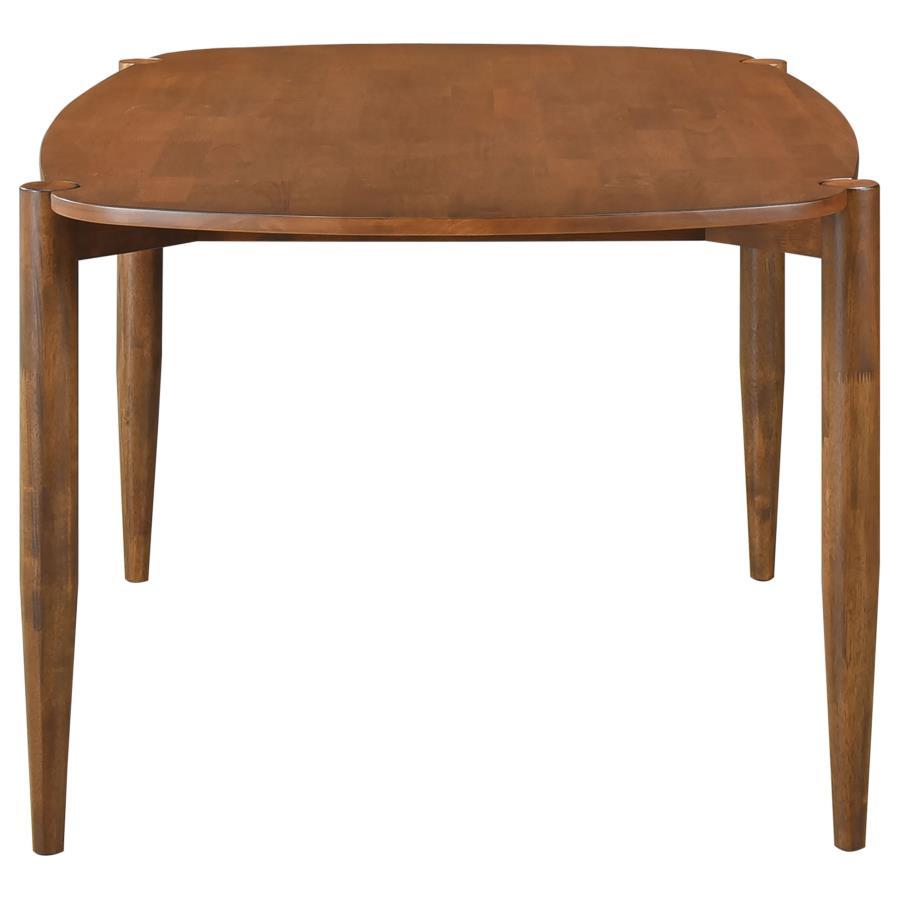 Dortch - Oval Solid Wood Dining Table - Walnut Dining Table modern furniture Contempo Furniture