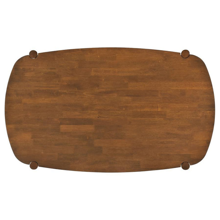 Dortch - Oval Solid Wood Dining Table - Walnut Dining Table modern furniture Contempo Furniture