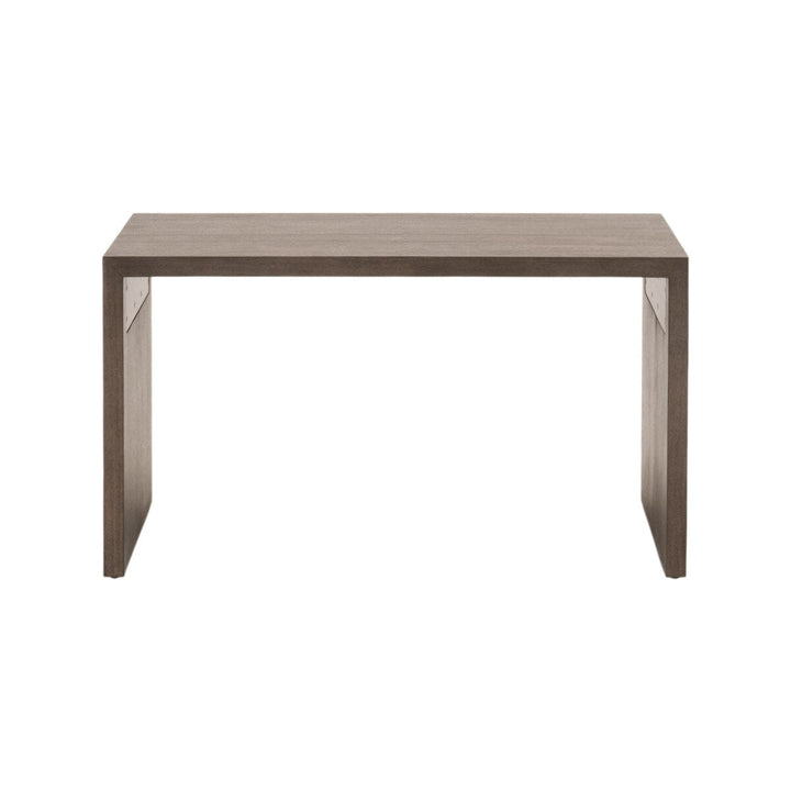 Dovetail Upholstered Coffee Table Ivanhoe Toast, Burnished Brown Acacia Coffee Table modern furniture Contempo Furniture