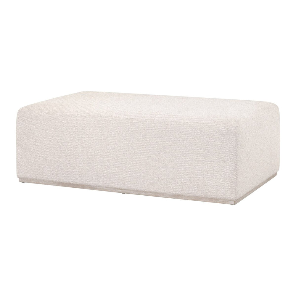Dovetail Upholstered Coffee Table LiveSmart Gellar Linen, Natural Gray Acacia Coffee Table modern furniture Contempo Furniture