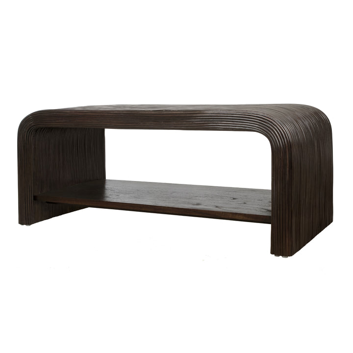 Kyran Rattan Coffee Table - Espresso Brown