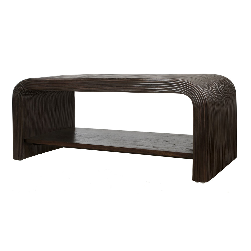 Kyran Rattan Coffee Table - Espresso Brown