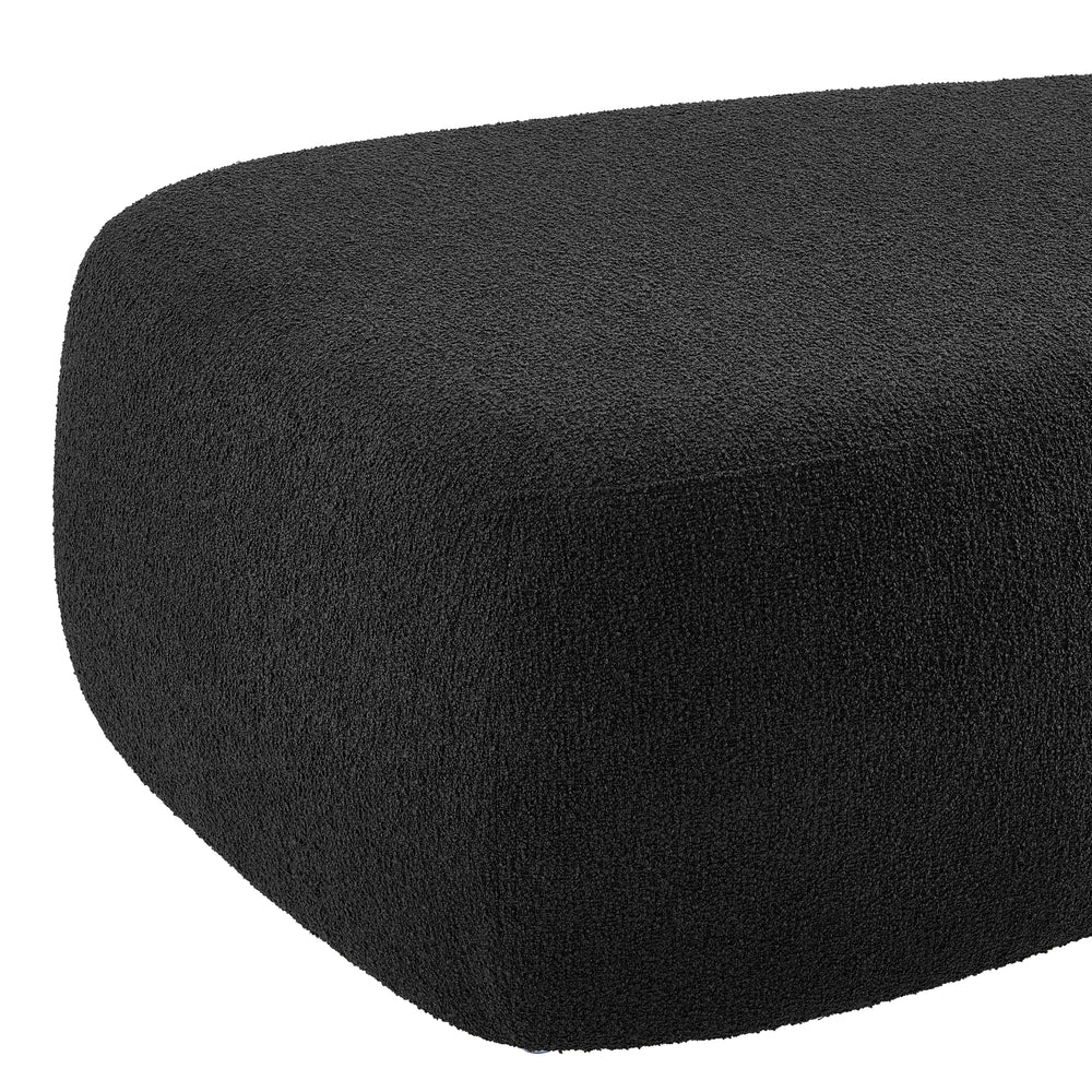 Carlese Boucle Big Ottoman - Palladian Charcoal - view 10