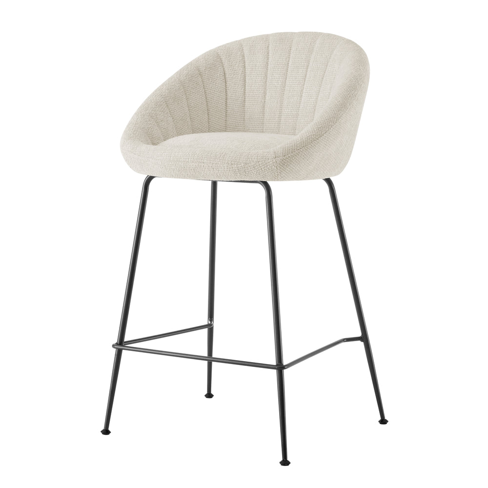 Watson Chenille Counter Stool - Haga Ivory