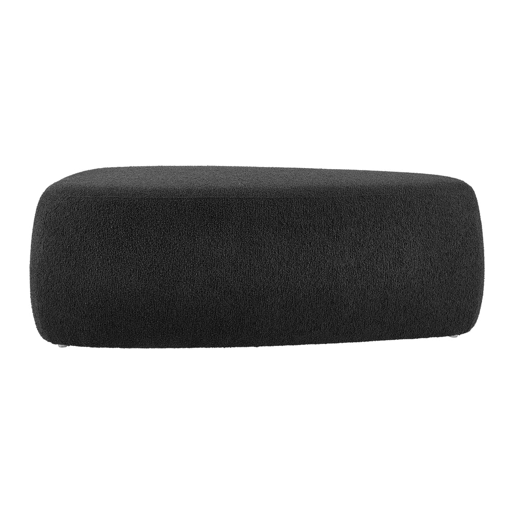 Carlese Boucle Big Ottoman - Palladian Charcoal - view 5