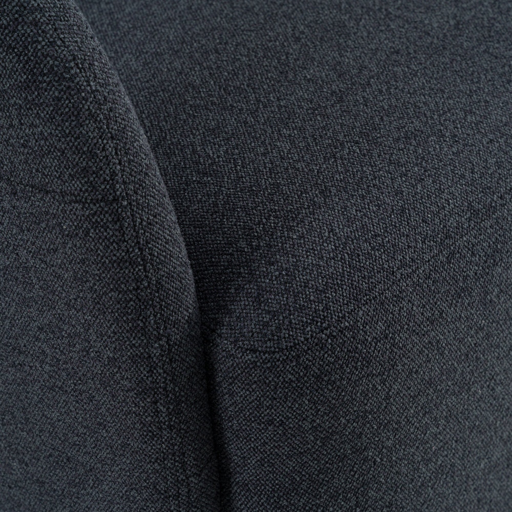 Dowsett - Modern Charcoal Fabric Swivel Accent Chair - View 4