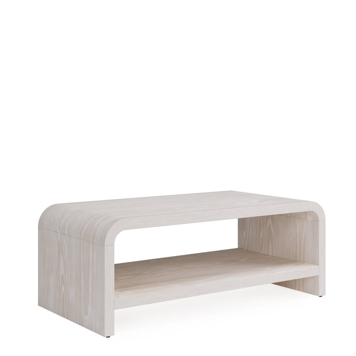 Drake Ash Wood Coffee Table in Sugar Coffee Table modern furniture Contempo Furniture
