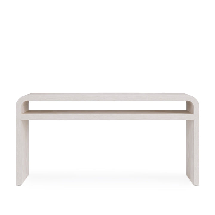 Drake Ash Wood Console Table in Sugar Console Table modern furniture Contempo Furniture