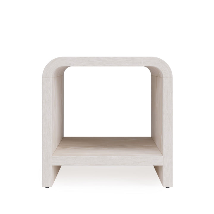 Drake Ash Wood Side Table in Sugar End Table modern furniture Contempo Furniture