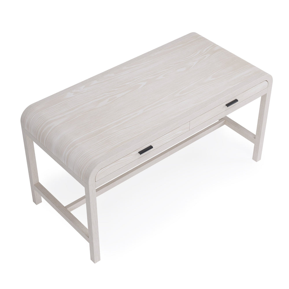 Drake Two Drawer Writing Desk in Sugar Desks modern furniture Contempo Furniture