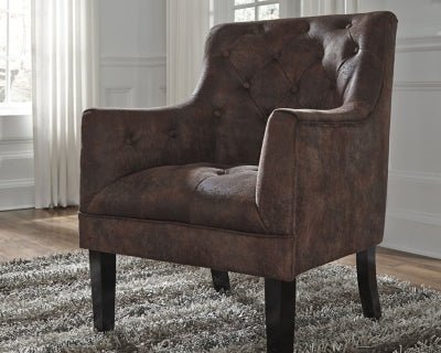 Drakelle Accent Chair - Dark Brown Accent Chair modern furniture Contempo Furniture