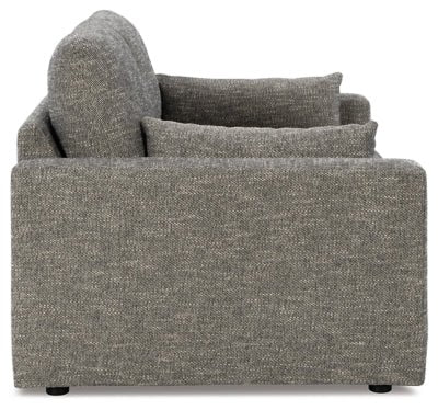 Dramatic Loveseat - Dark Gray Stationary Loveseat modern furniture Contempo Furniture
