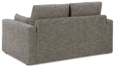 Dramatic Loveseat - Dark Gray Stationary Loveseat modern furniture Contempo Furniture