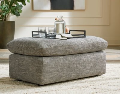 Dramatic Ottoman - Dark Gray Accent Ottoman modern furniture Contempo Furniture