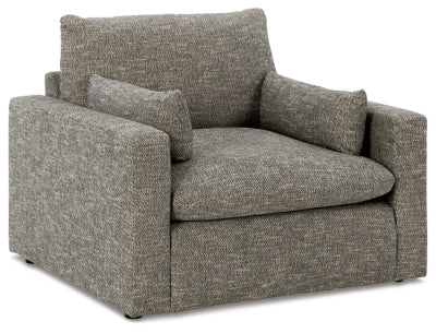 Dramatic Oversized Chair - Dark Gray Arm Chair modern furniture Contempo Furniture