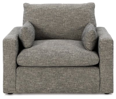 Dramatic Oversized Chair - Dark Gray Arm Chair modern furniture Contempo Furniture