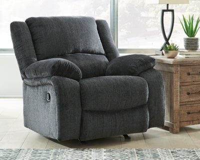 Draycoll Recliner - Dark Gray Rocker Chair modern furniture Contempo Furniture