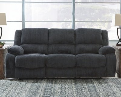 Draycoll Reclining Sofa - Dark Gray Reclining Sofa modern furniture Contempo Furniture
