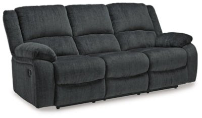 Draycoll Reclining Sofa - Dark Gray Reclining Sofa modern furniture Contempo Furniture