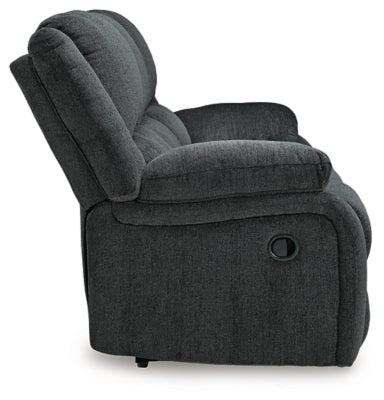 Draycoll Reclining Sofa - Dark Gray Reclining Sofa modern furniture Contempo Furniture
