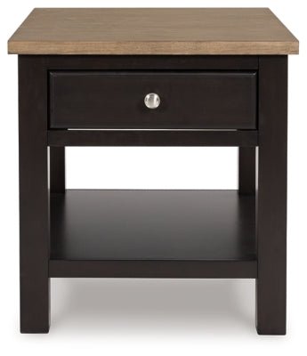 Drazmine End Table - Dark Brown End Table modern furniture Contempo Furniture